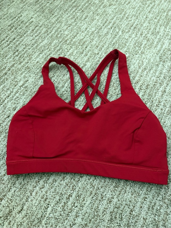 lululemon athletica Other - lululemon athletica Crimson Red Strappy Crossback Sports Bra